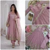 Ssc 718 Fandy Silk Embroidery Sequence Work Readymade Suits
